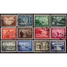 1939 -Tysk Rige - AFA 697-08 - Frimærker - Postvæsenets velgørenhedsmærker - Komplet sæt - Stemplet.